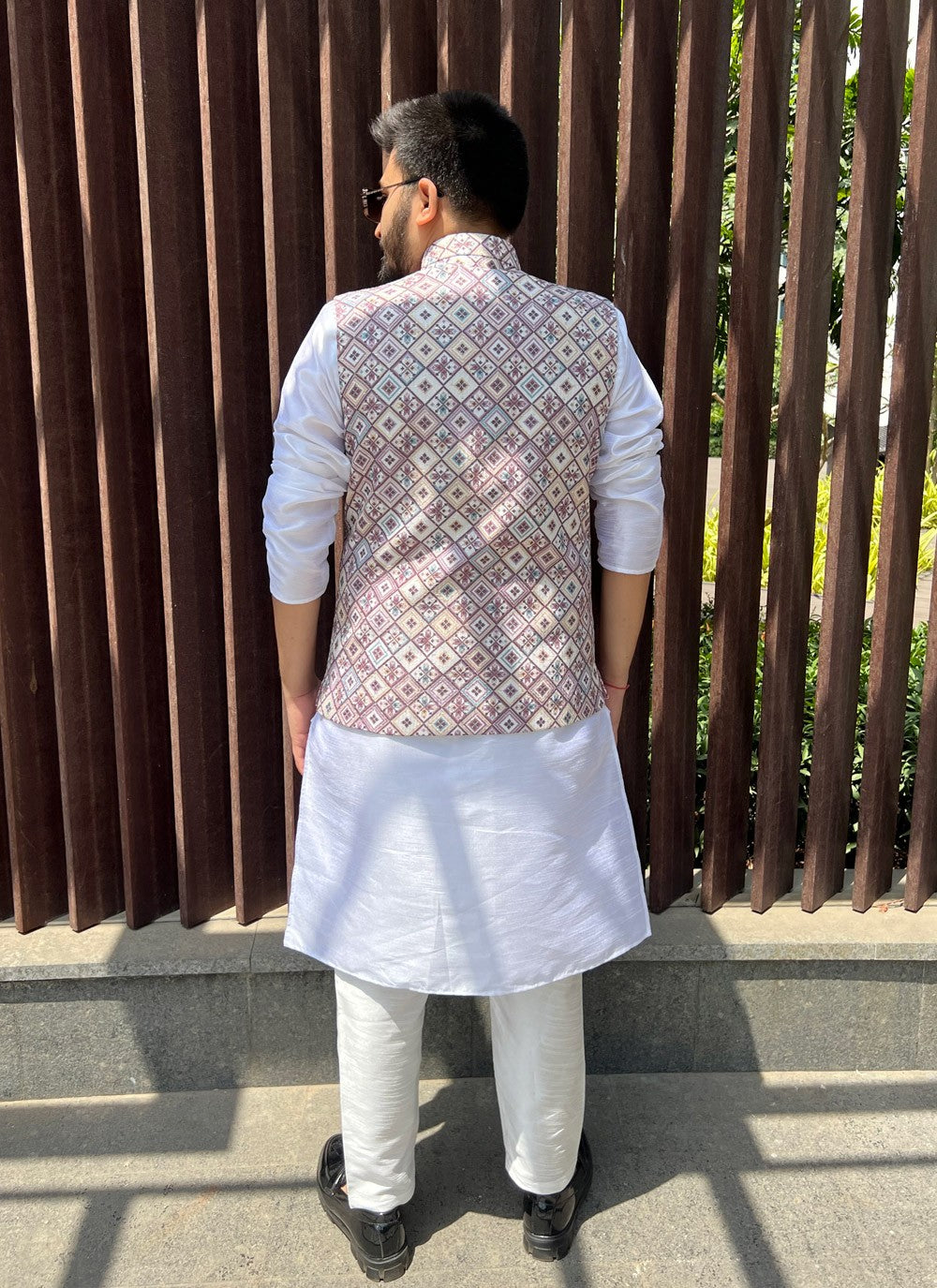 Embroidered Cotton Multi Colour Nehru Jackets - M5159