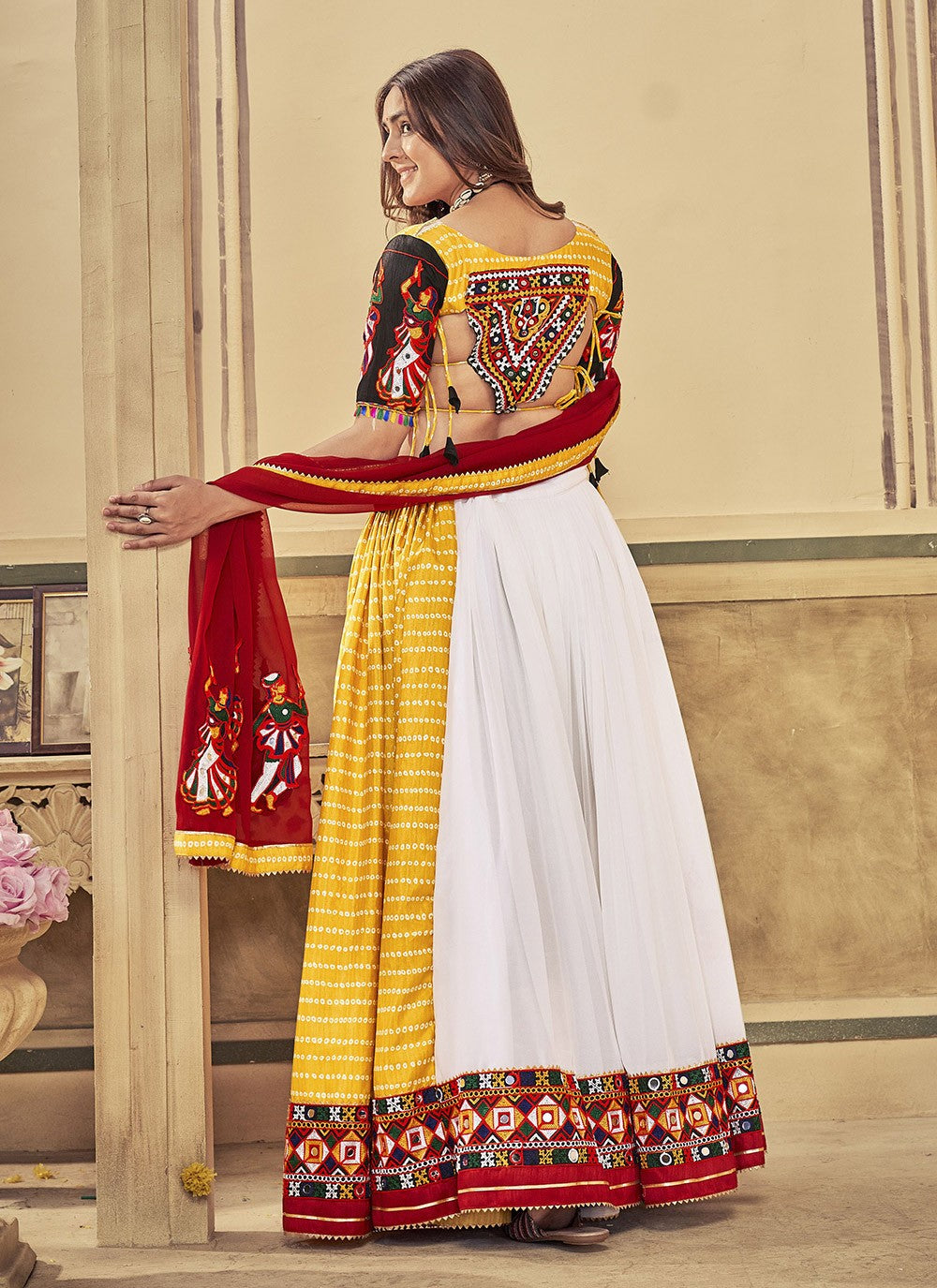 Embroidered Georgette A - Line Lehenga - L1989