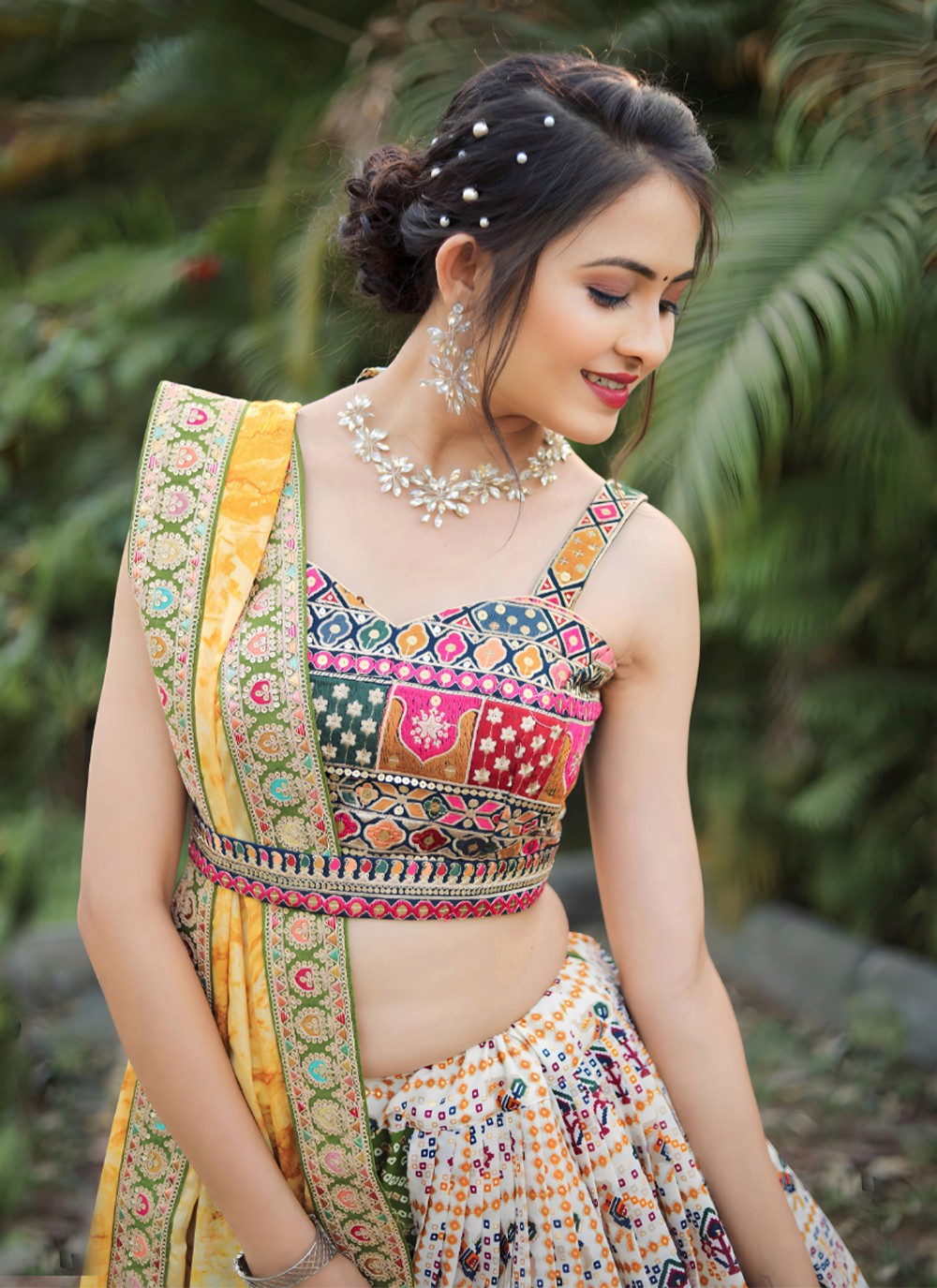 Digital Print Cotton A - Line Lehenga - L0970