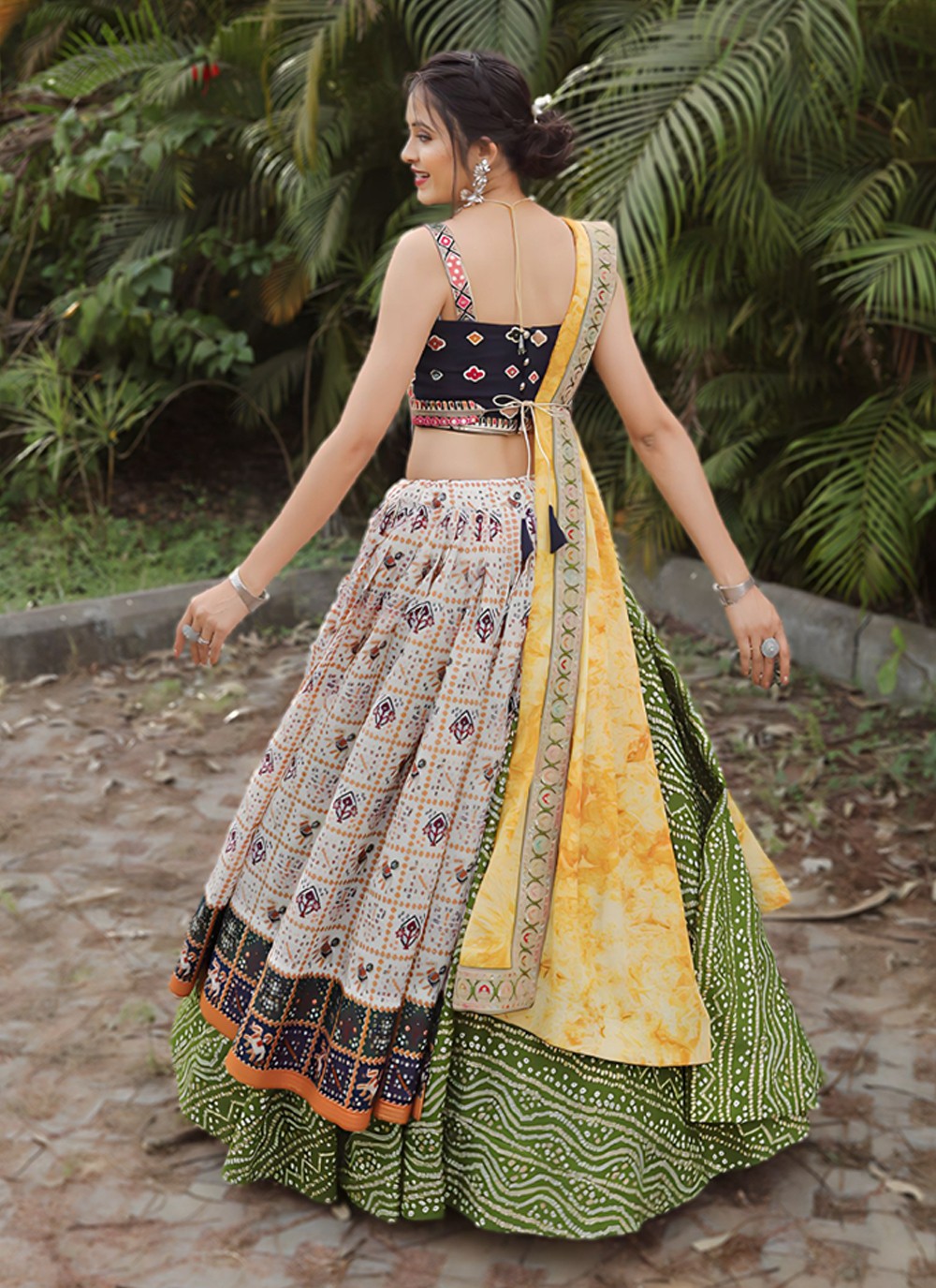 Digital Print Cotton A - Line Lehenga - L0970