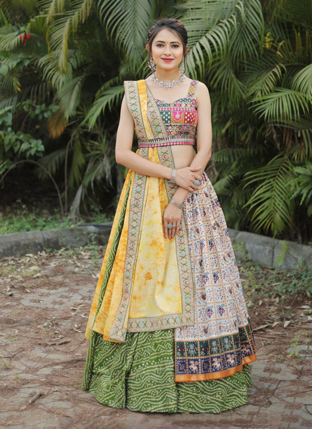 Digital Print Cotton A - Line Lehenga - L0970