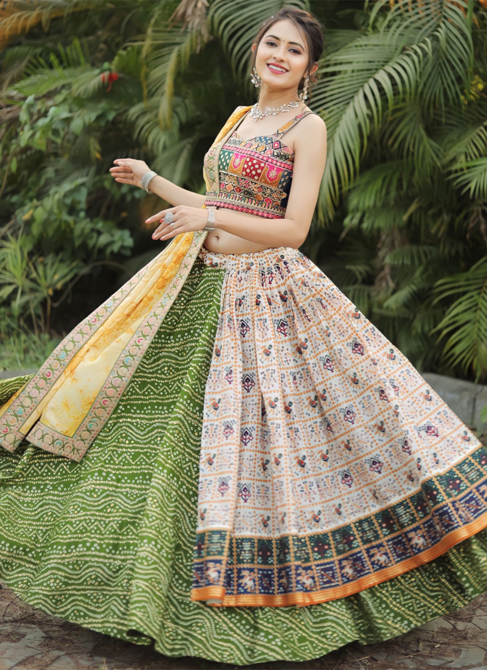 Digital Print Cotton A - Line Lehenga - L0970