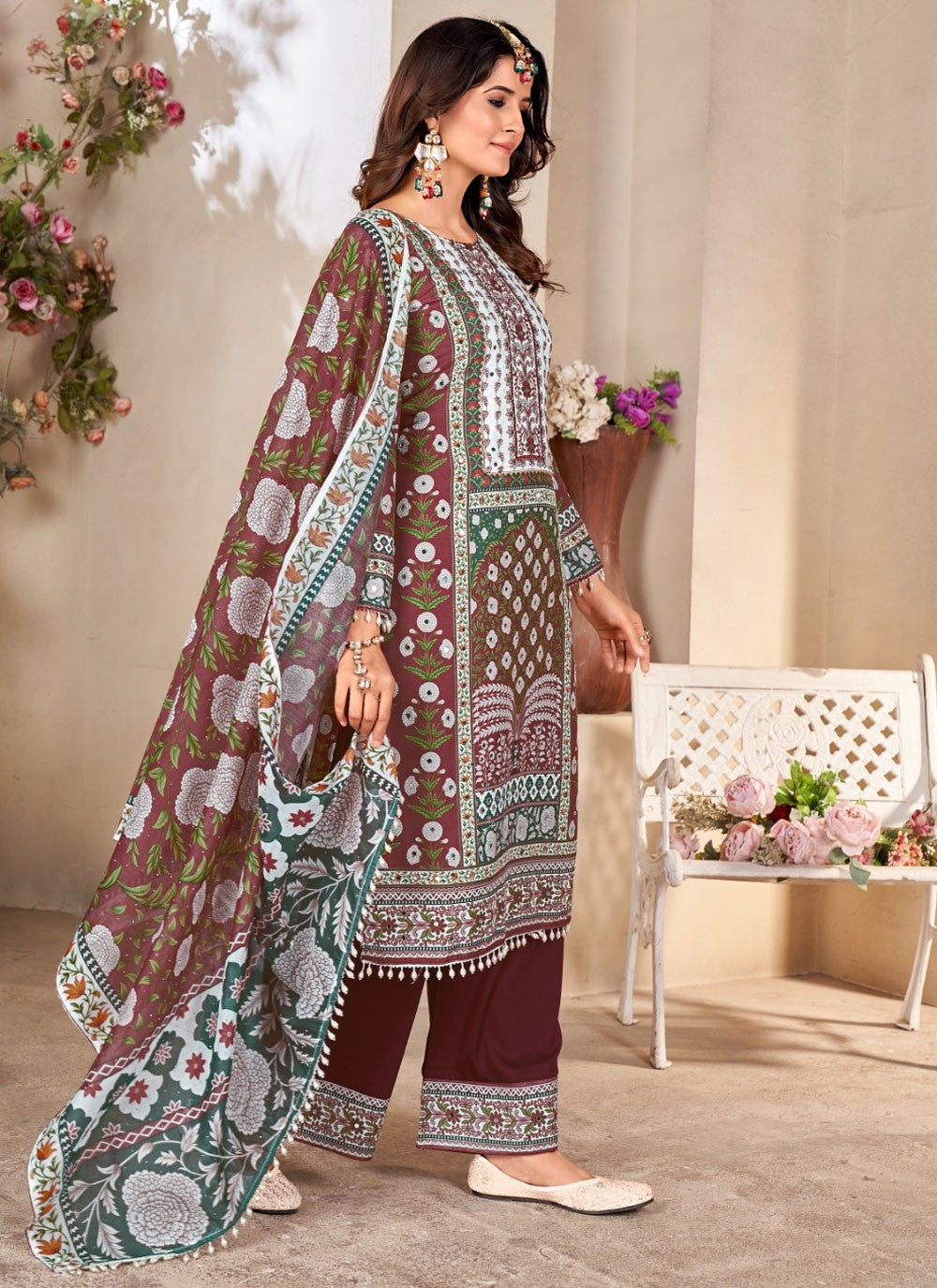 Muslin Salwar Suit - T3745