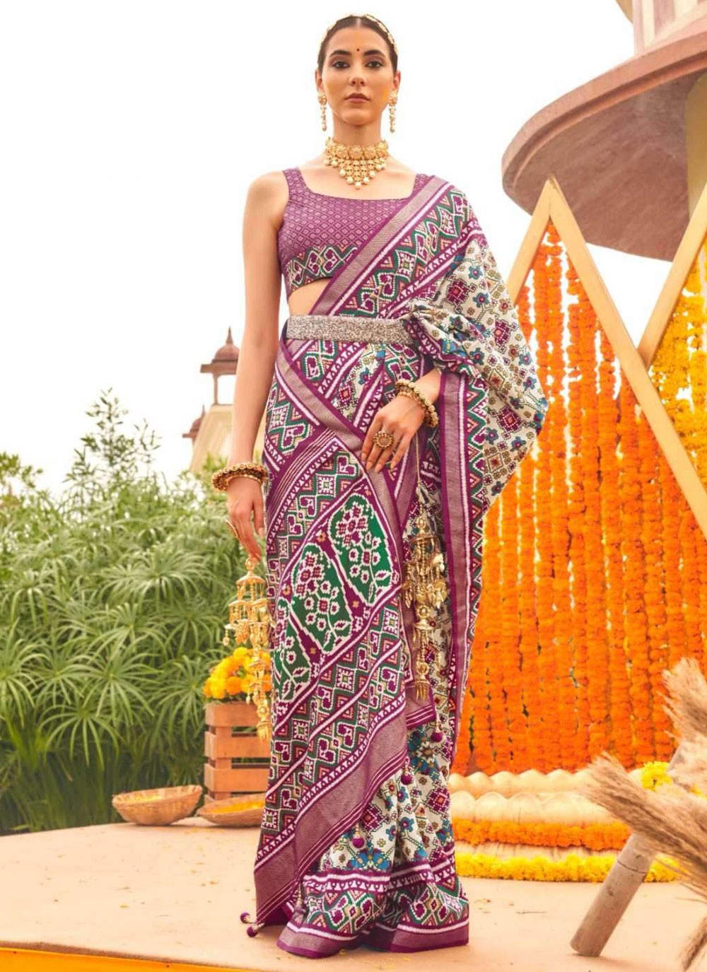 Classic Patola Print Patola Silk Saree - S4309