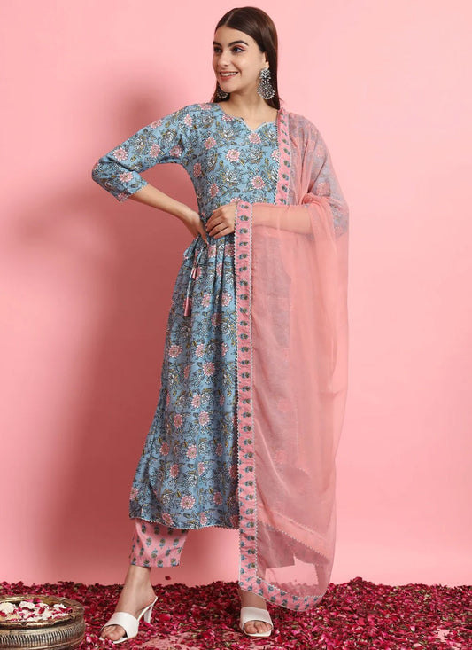 Rayon, Viscose Salwar Suit - T2326