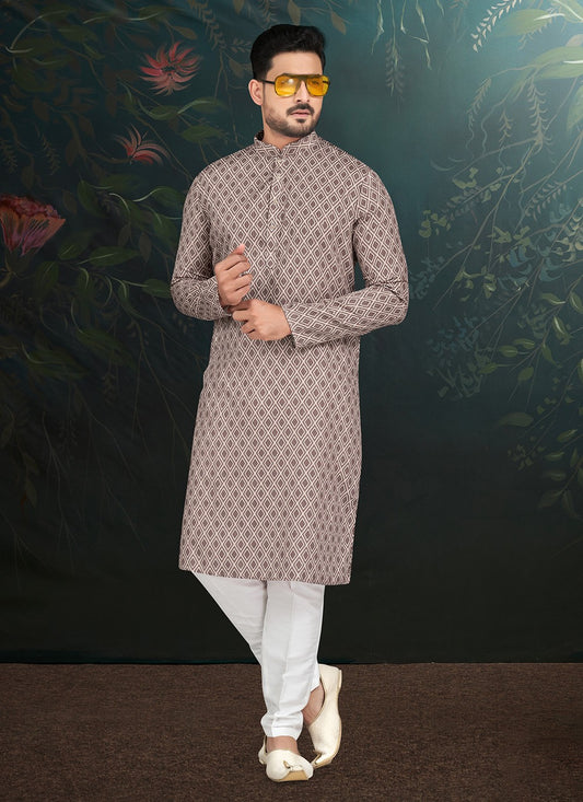 Embroidered Rayon Multi Colour Kurta Pyjama - M6580