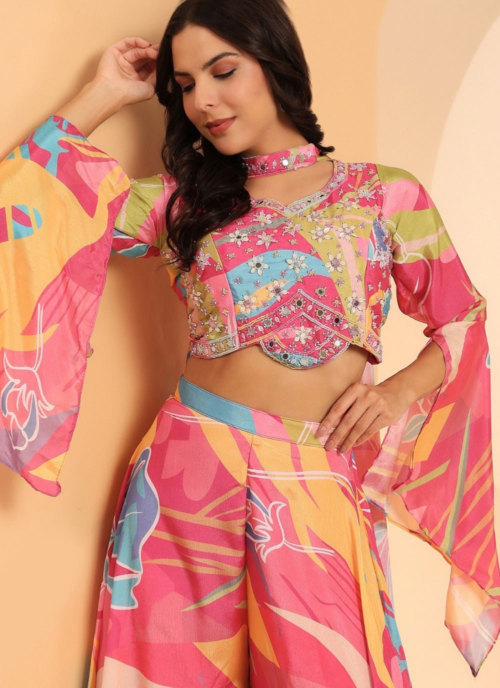 Satin Silk Salwar Suit - T3636