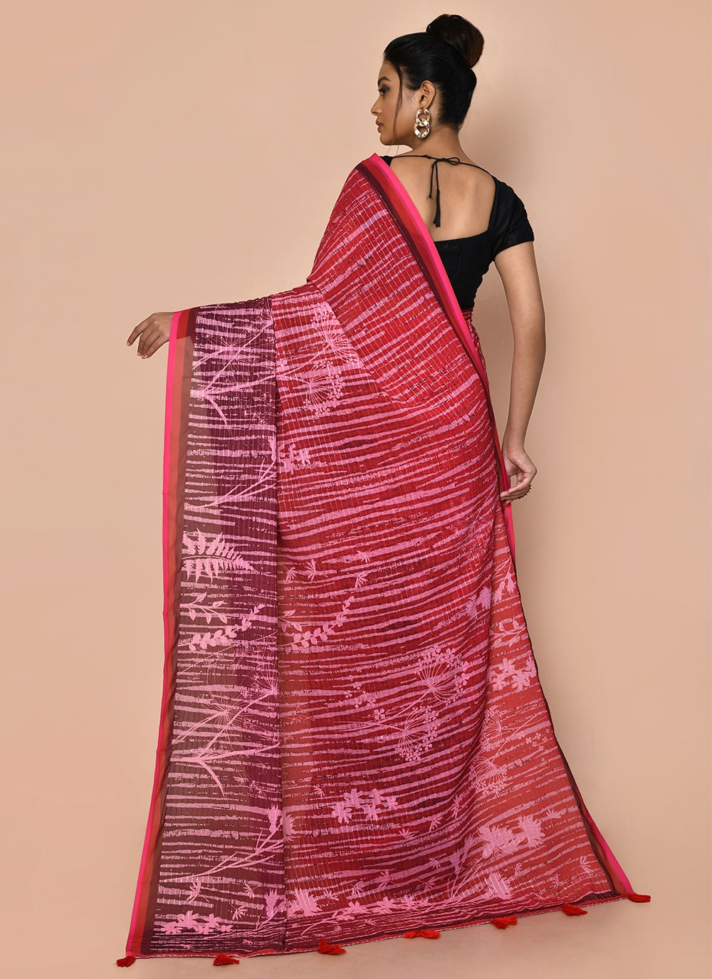 Trendy Printed Faux Georgette Saree - S2991