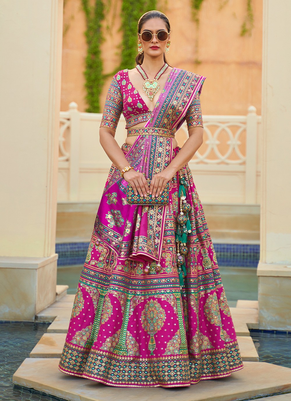 Mirror Silk Readymade Lehenga Choli - L0991