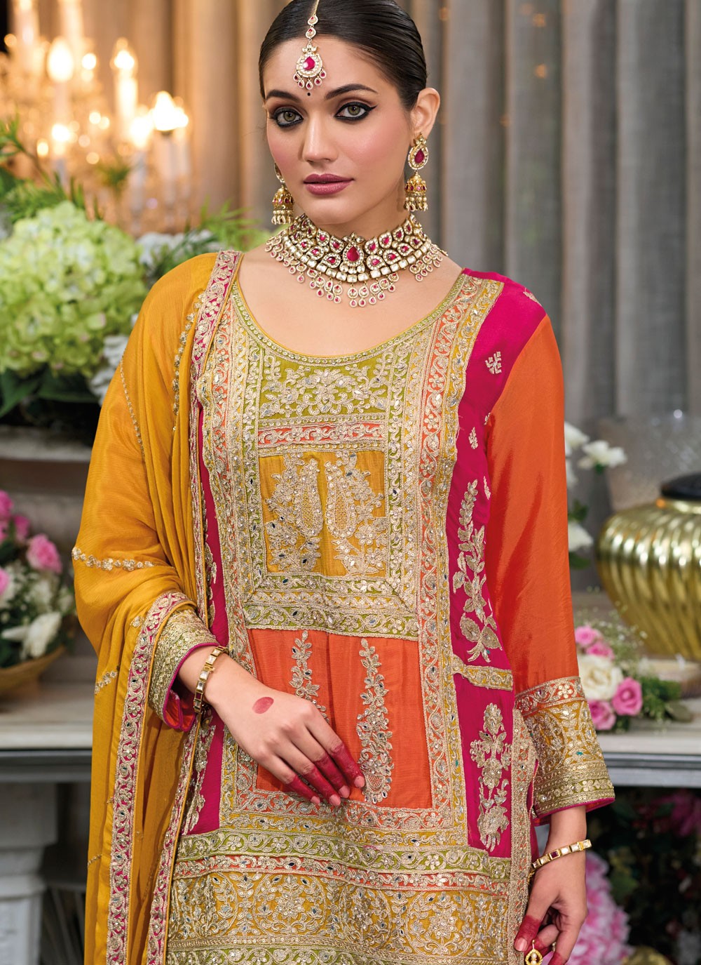 Chinon Salwar Suit - T4001