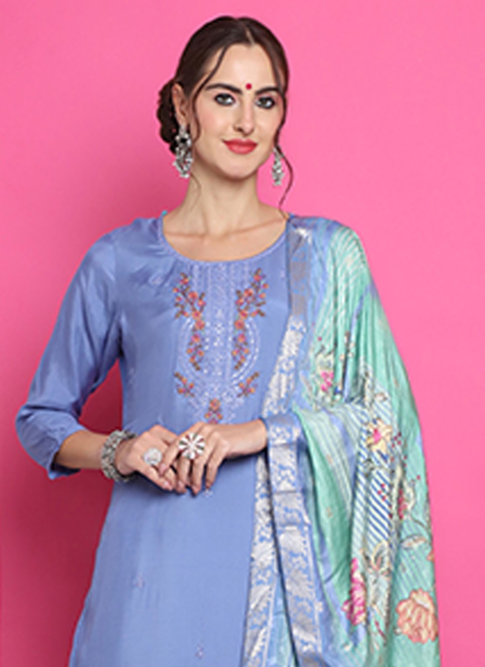 Muslin Salwar Suit - T3154