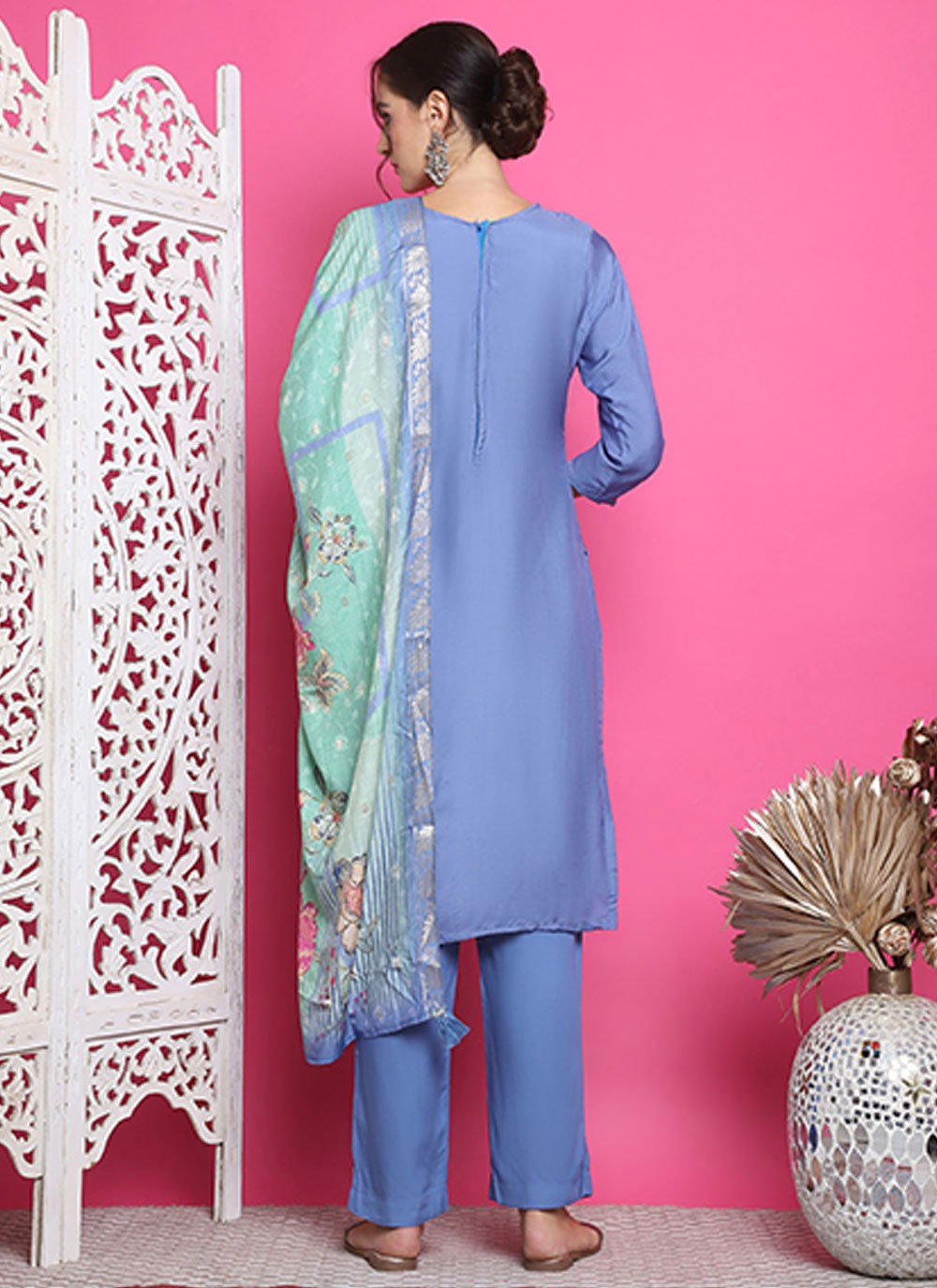 Muslin Salwar Suit - T3154