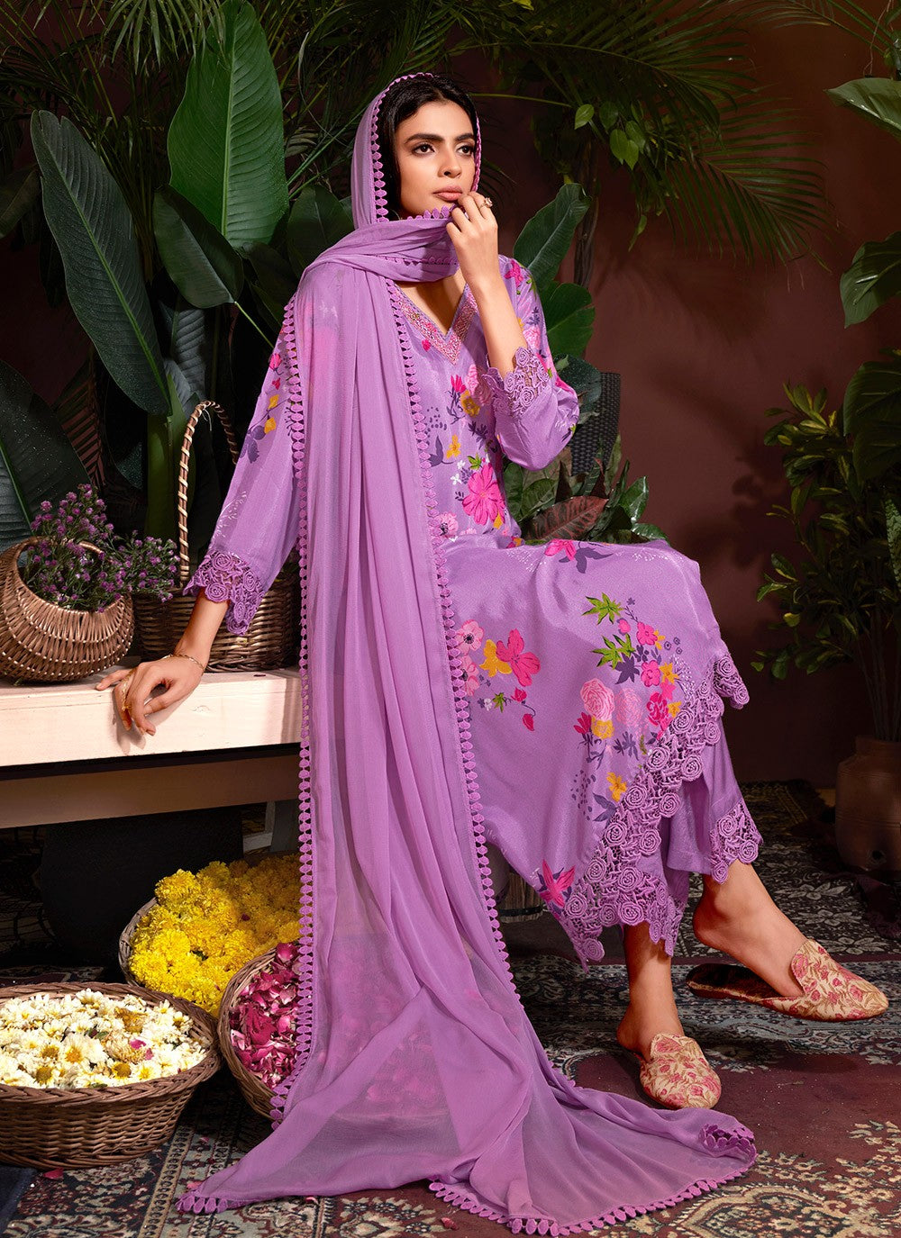 Muslin Palazzo Suit - T2730