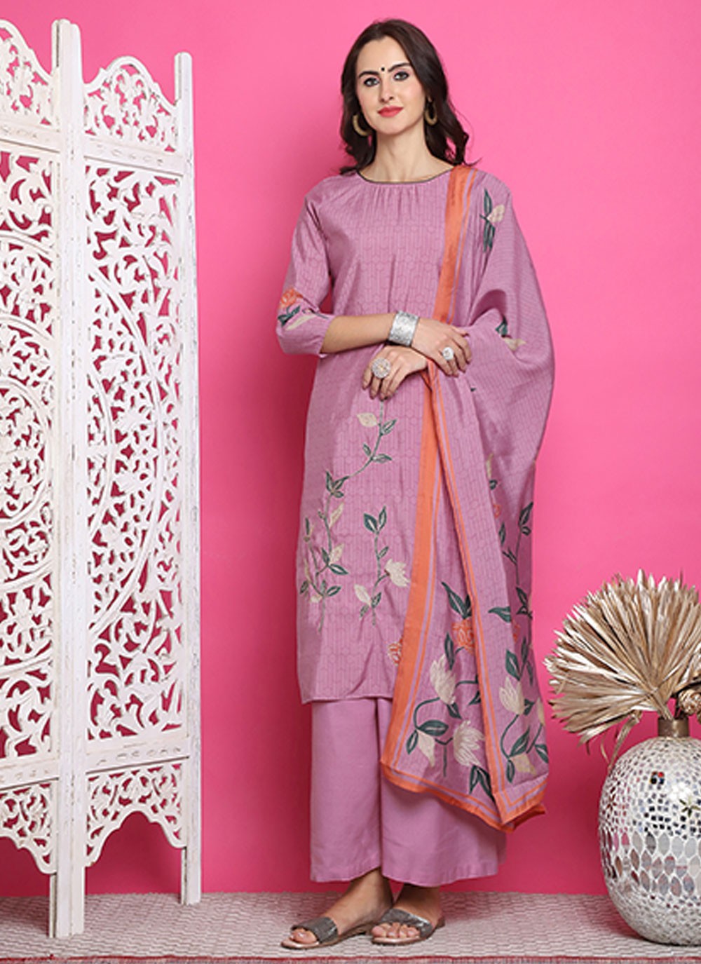 Muslin Salwar Suit - T3142