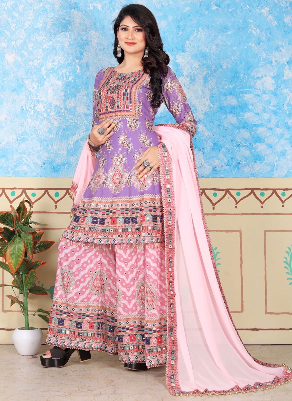 Muslin Salwar Suit - T3527