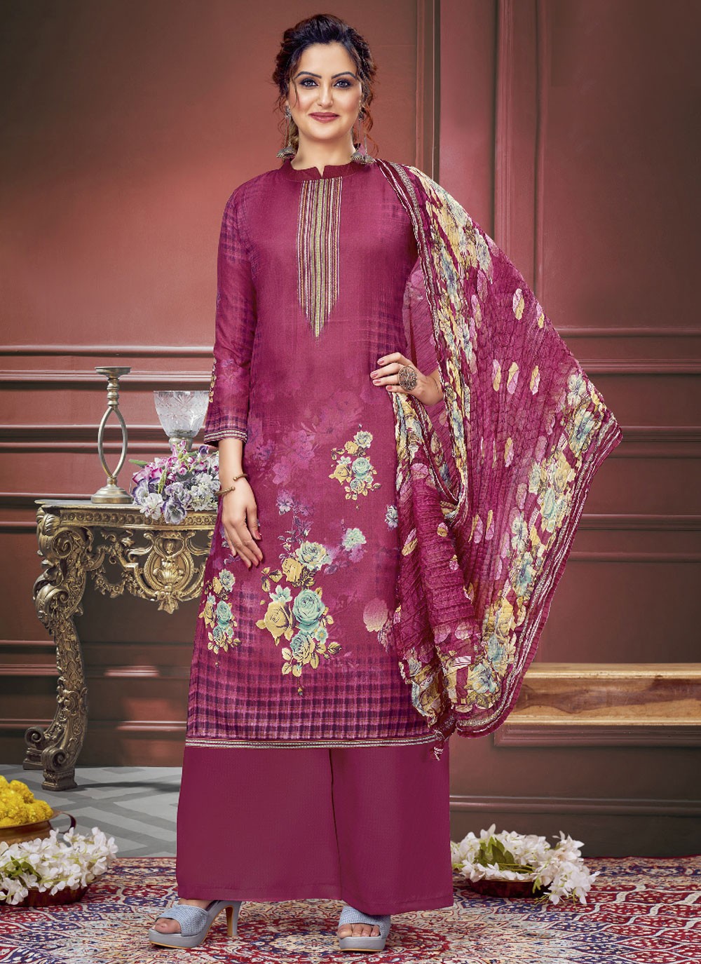 Muslin Salwar Suit - T2427