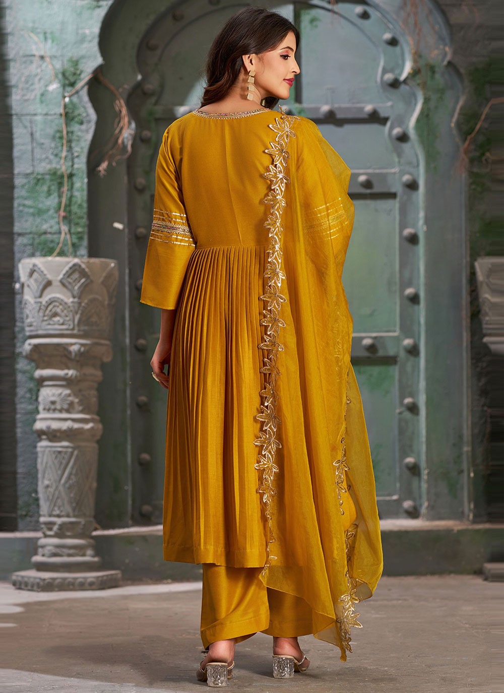 Art Silk Salwar Suit - T3579