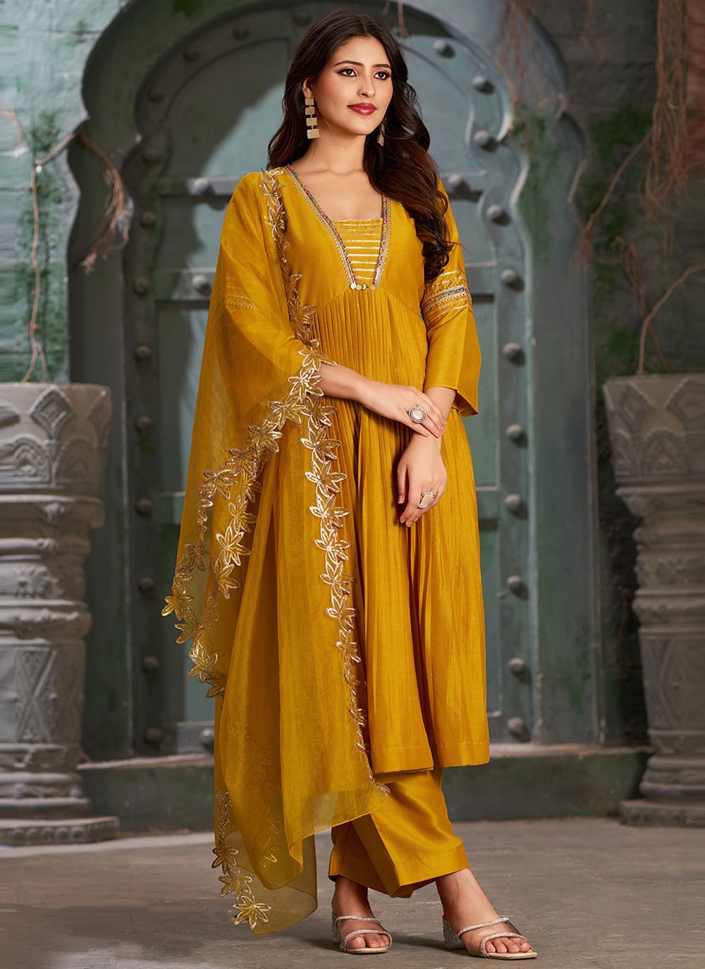 Art Silk Salwar Suit - T3579