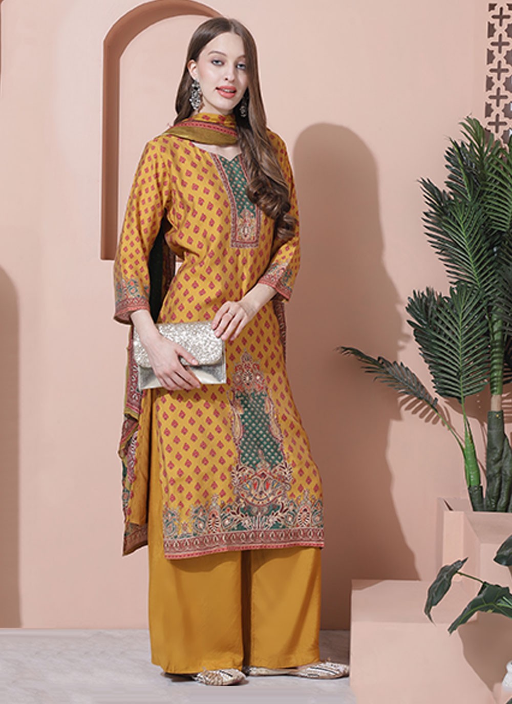 Muslin Salwar Suit - T2554