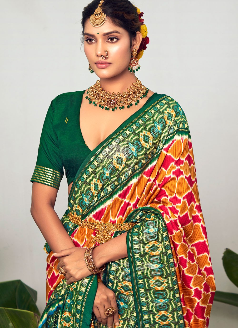 Trendy Polka Dots Cotton Silk Saree - S5382