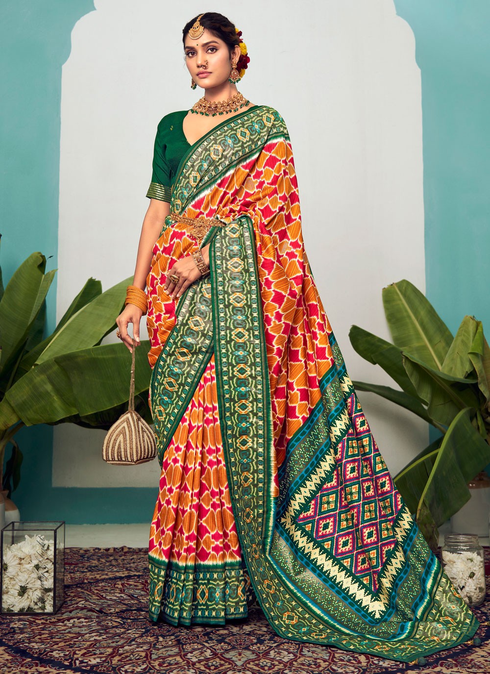 Trendy Polka Dots Cotton Silk Saree - S5382