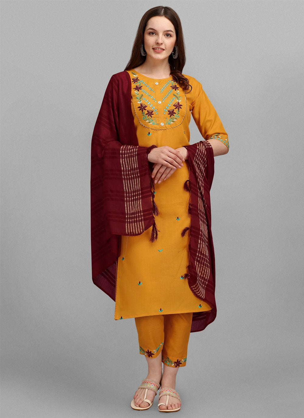 Cotton Salwar Suit - T1686