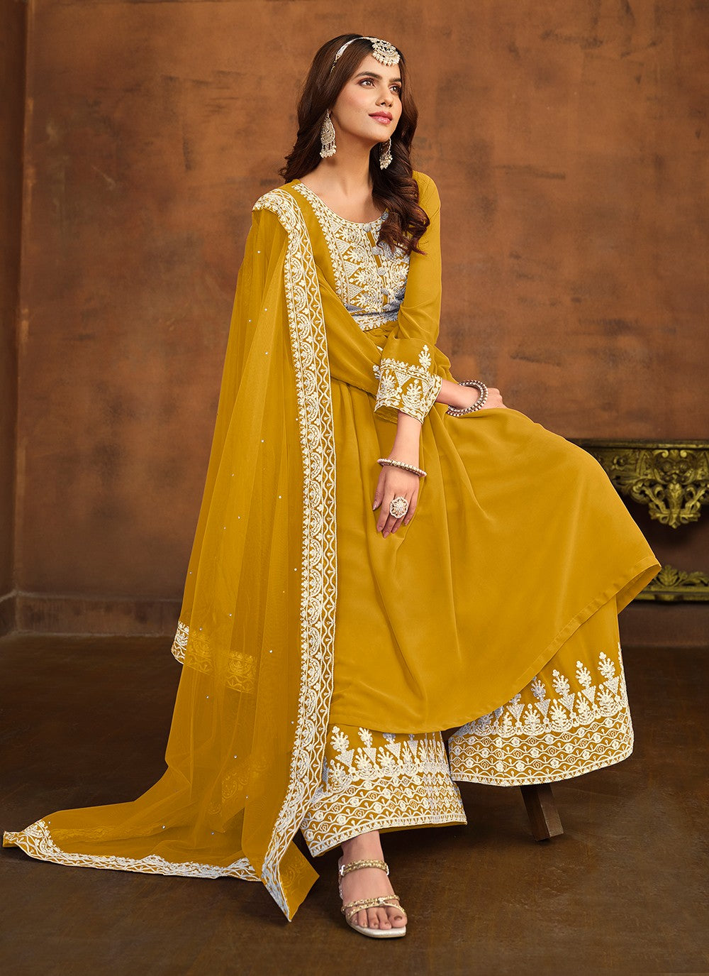 Faux Georgette Salwar Suit - T2124