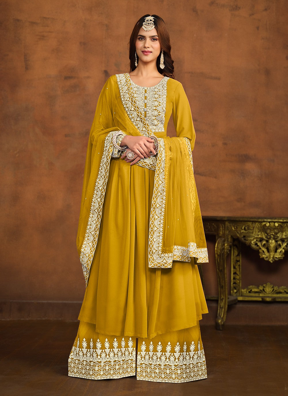 Faux Georgette Salwar Suit - T2124