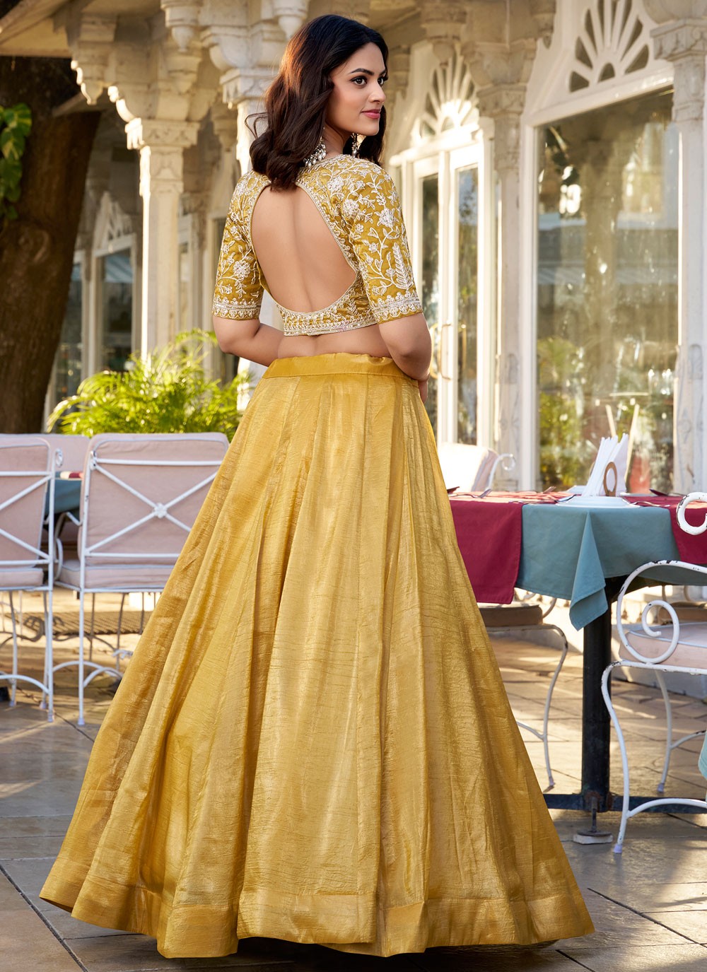 Plain Fancy Fabric Lehenga - L3123