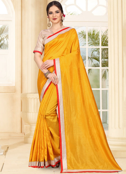 Traditional Patch Art Silk Saree - S0098