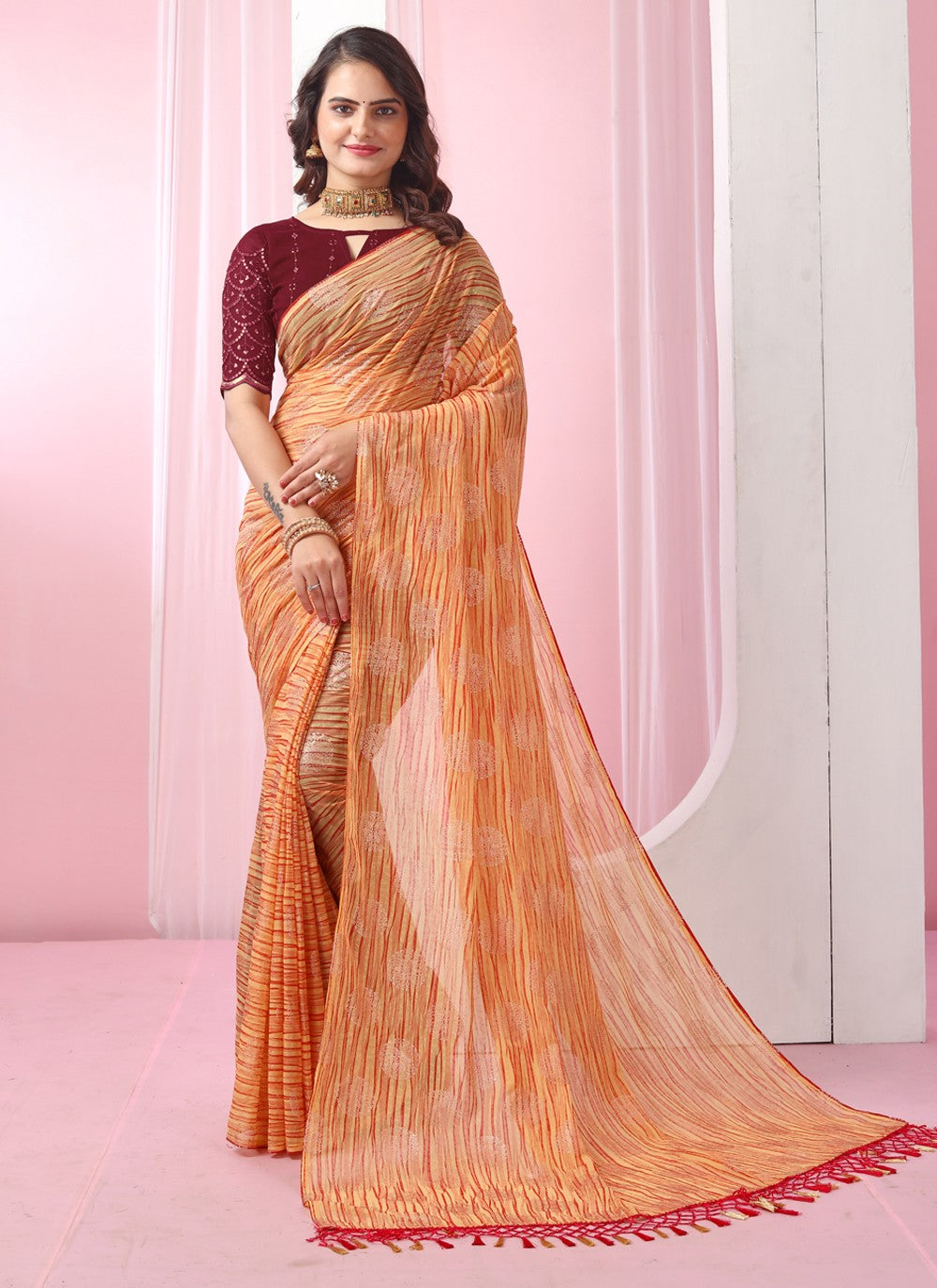 Classic Designer Georgette Saree - S3724