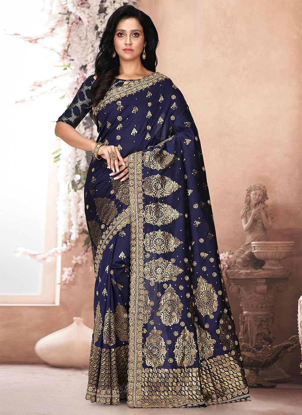 Traditional Weaving Zari Kanjivaram Silk Saree - S1104