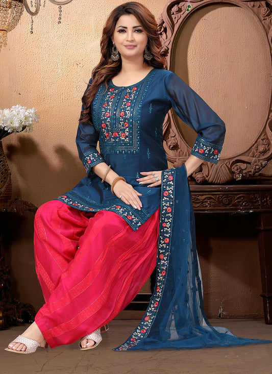 Silk Salwar Suit - T2633