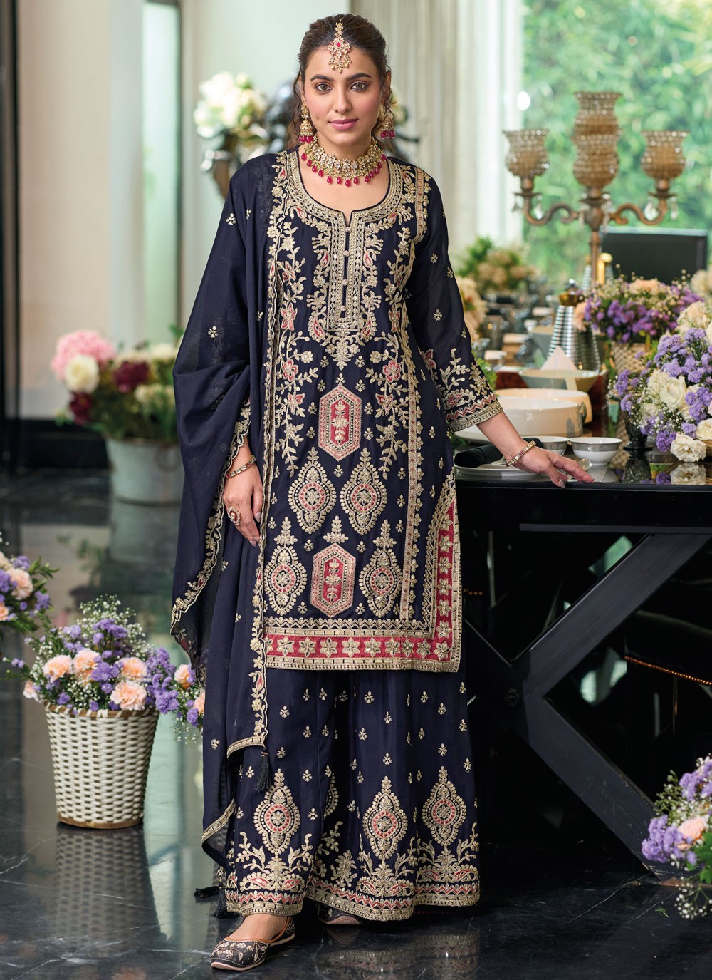 Chinon Salwar Suit - T4056