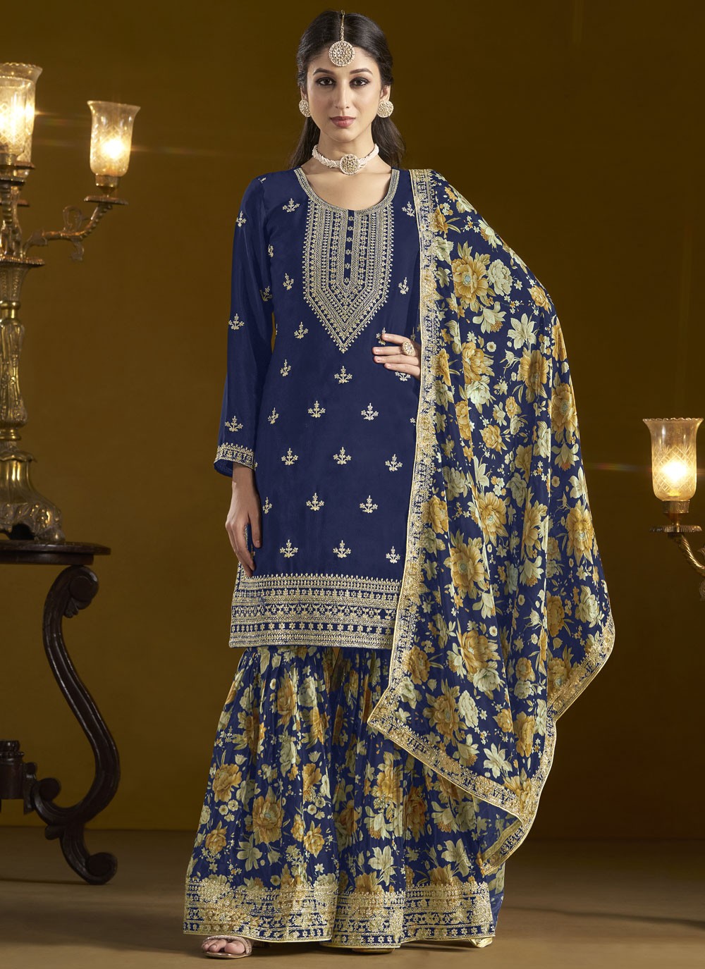 Chinon Salwar Suit - T3810