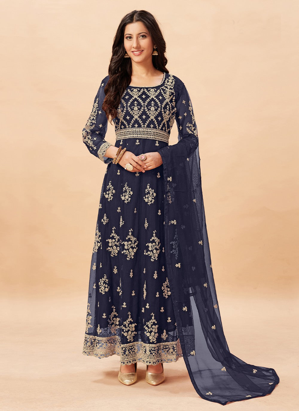 Net Salwar Suit - T1051