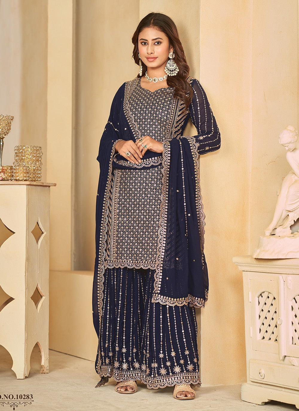 Faux Georgette Salwar Suit - T2172