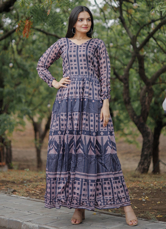 Chanderi Gown - G1109