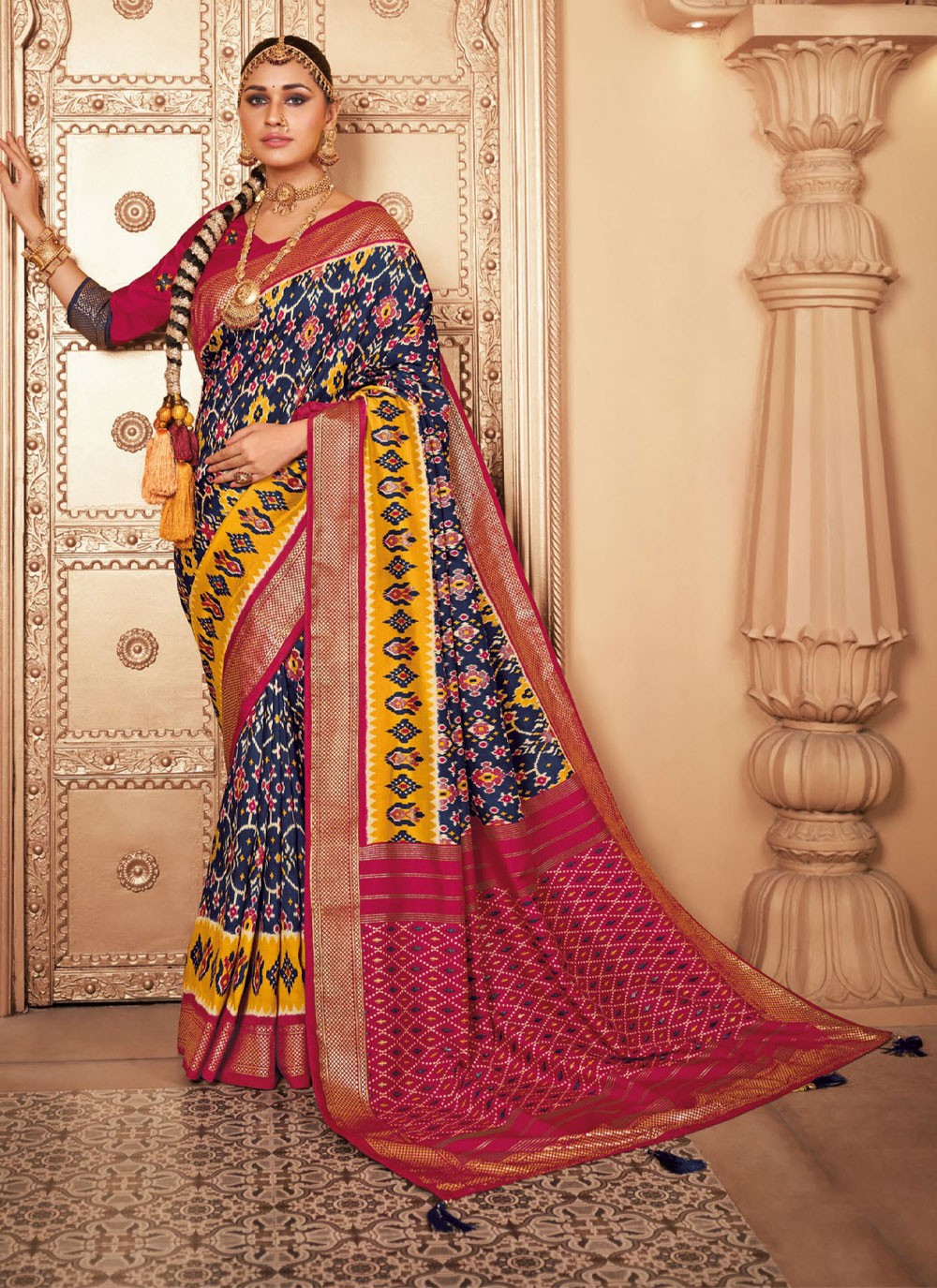 Traditional Patola Print Patola Silk Saree - S4418