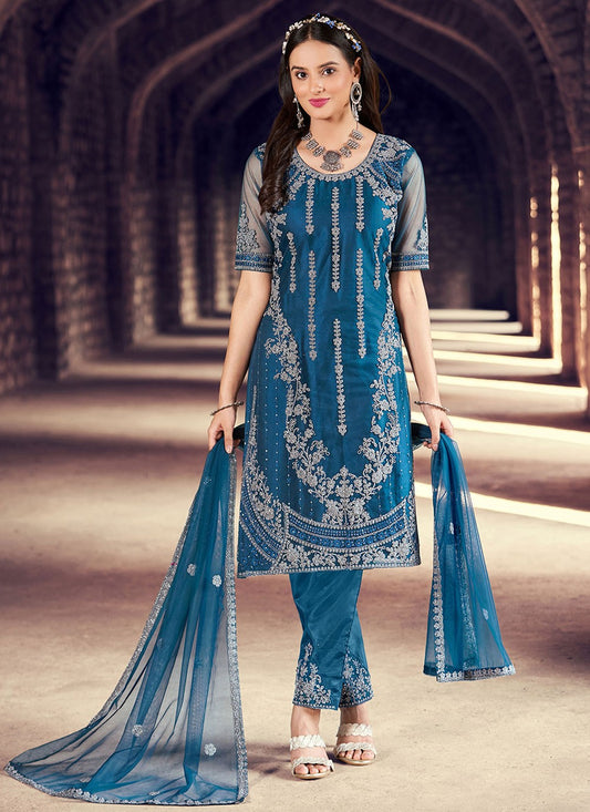 Net Salwar Suit - T902