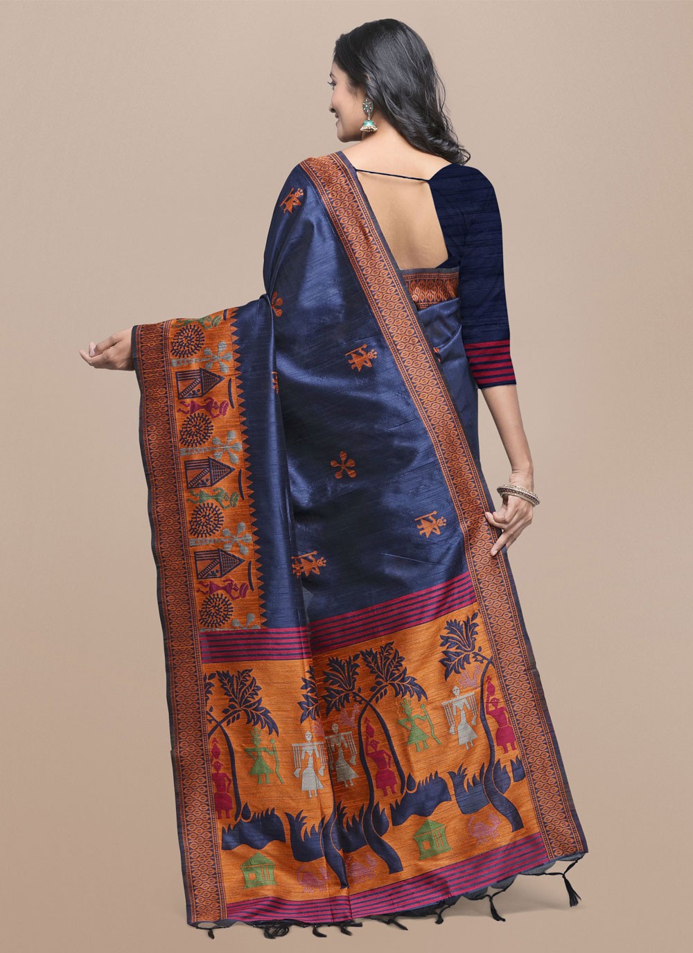 Woven Raw Silk Saree - S11865