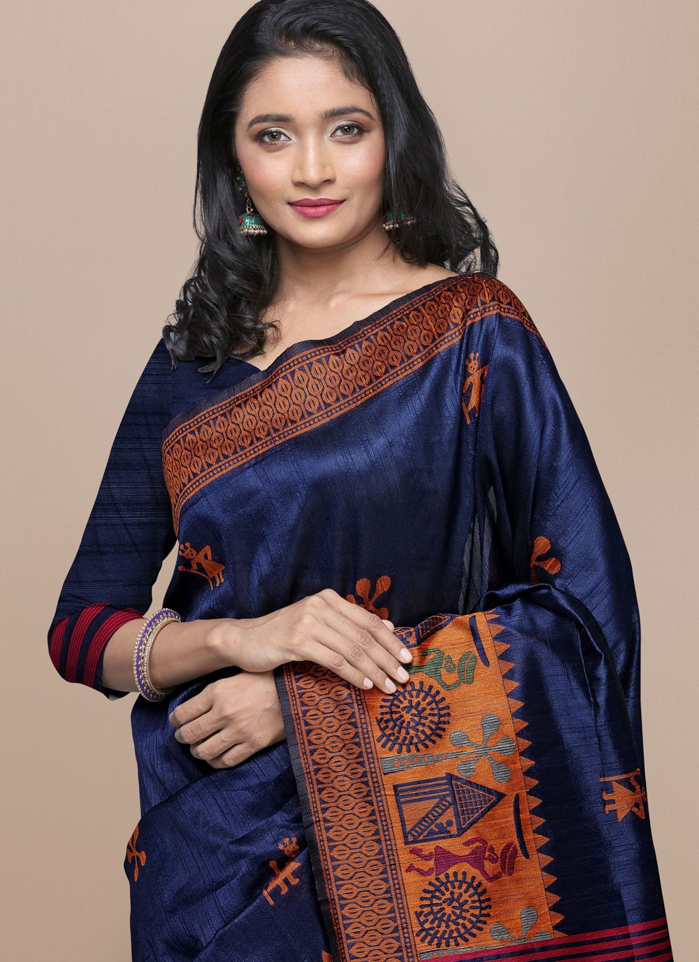 Woven Raw Silk Saree - S11865