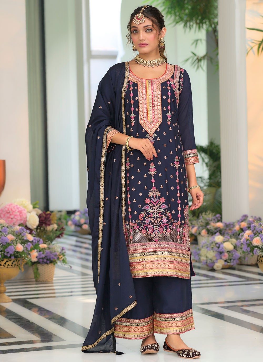 Chinon Salwar Suit - T4092