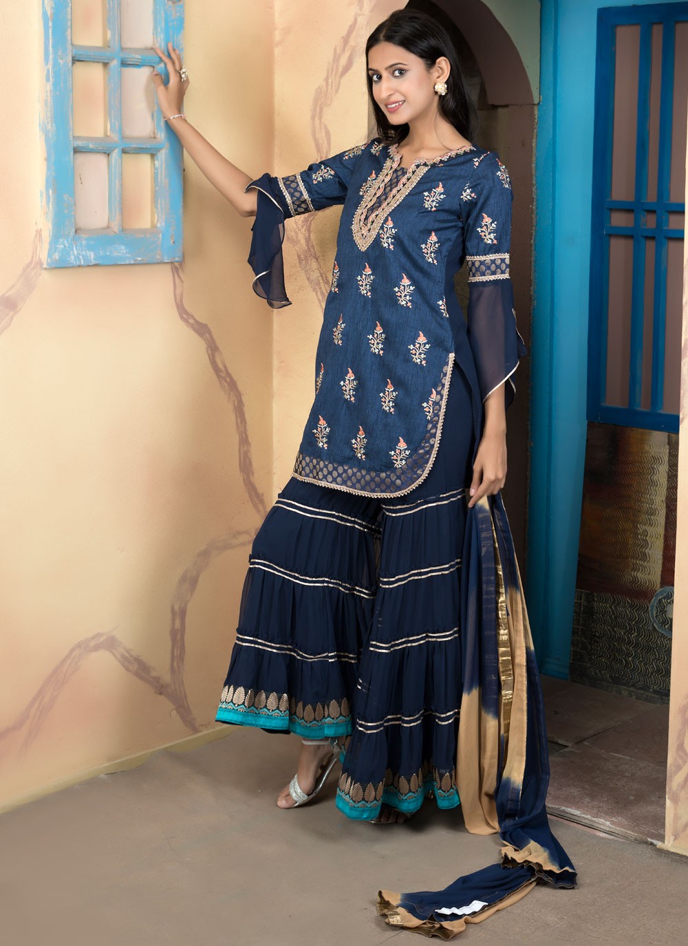 Handloom Silk Salwar Suit - T4132