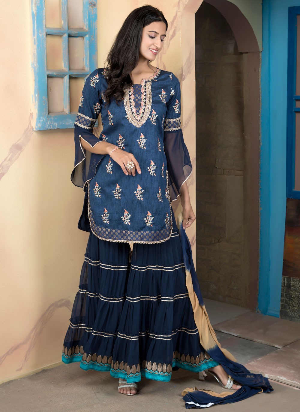 Handloom Silk Salwar Suit - T4132