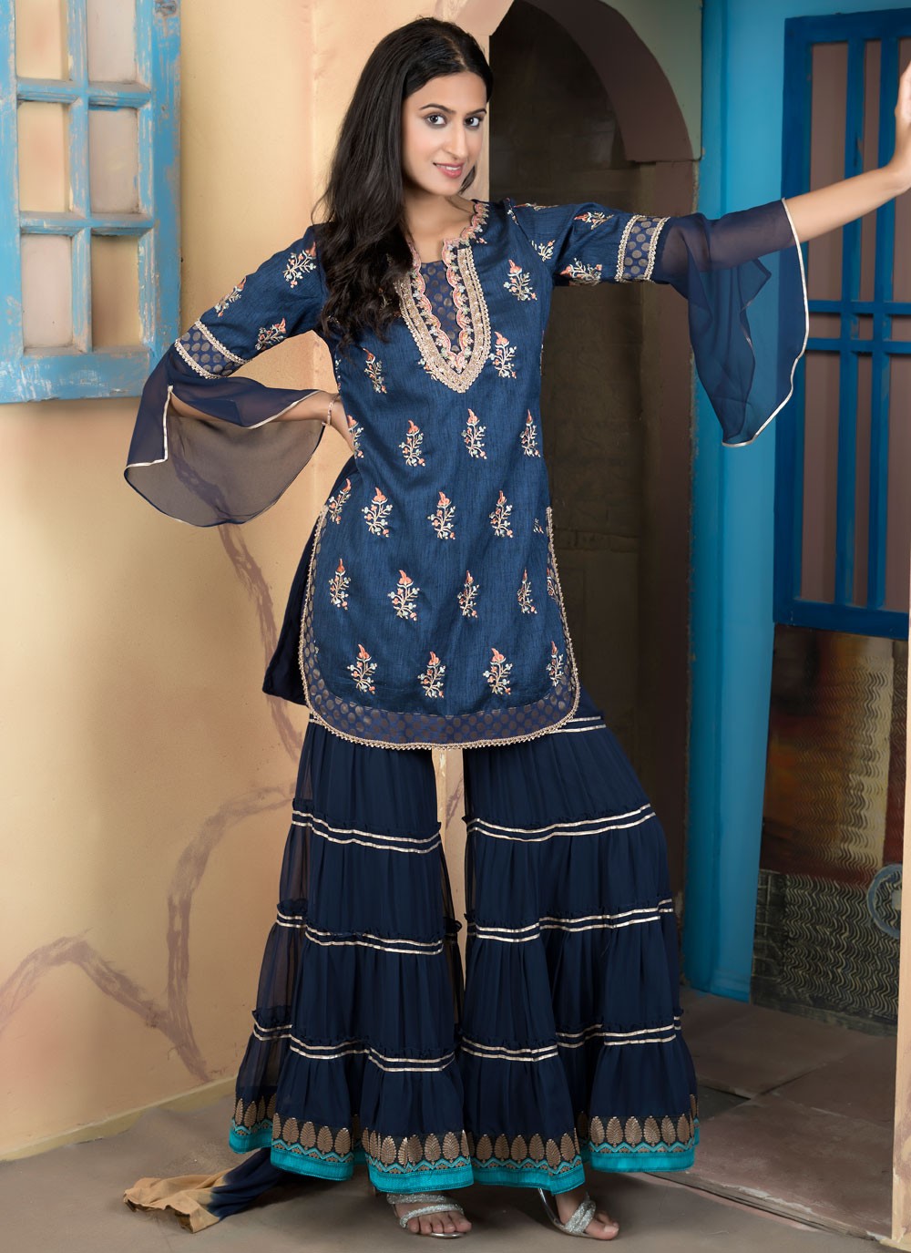 Handloom Silk Salwar Suit - T4132