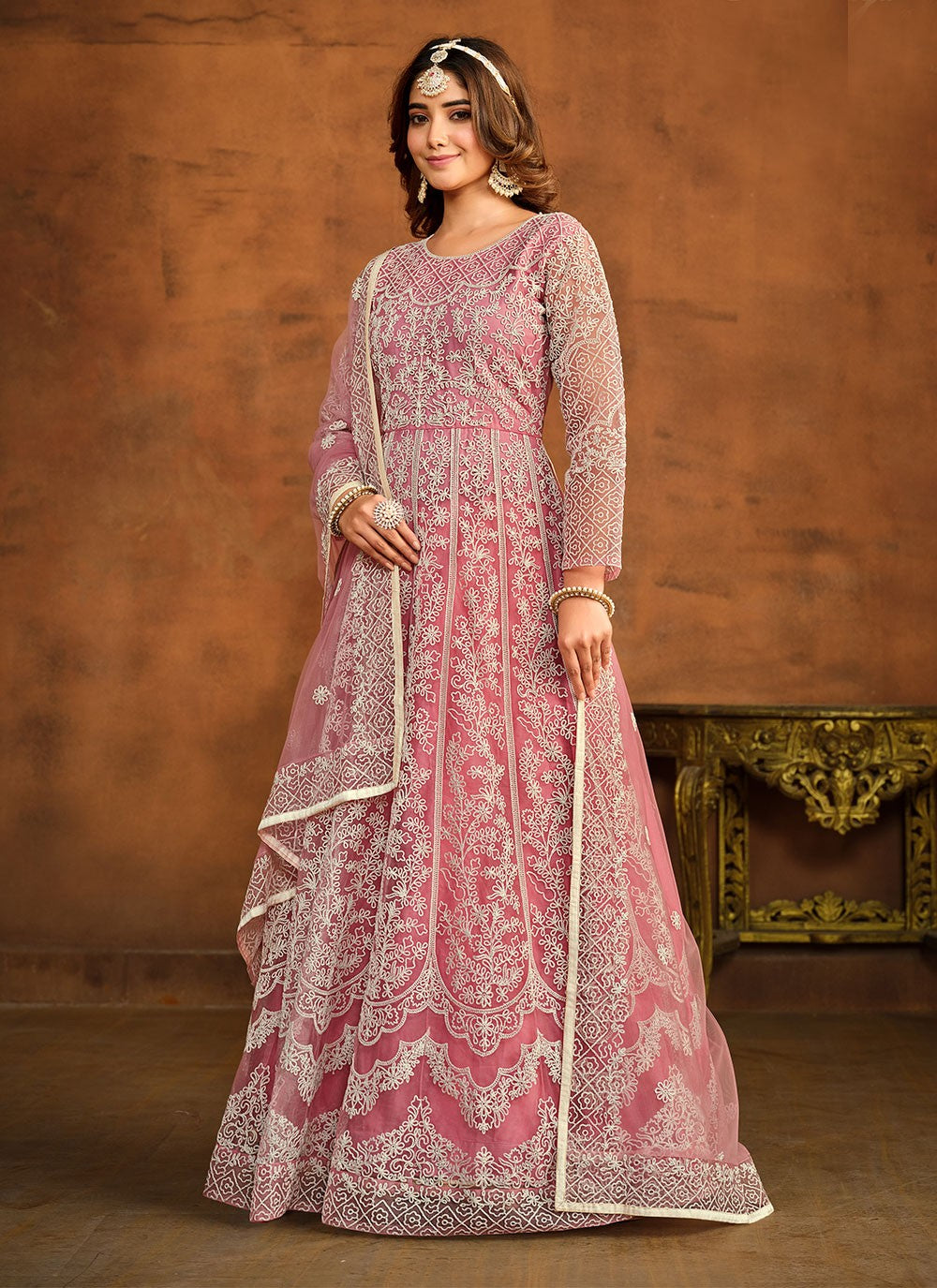 Net Salwar Suit - T1846