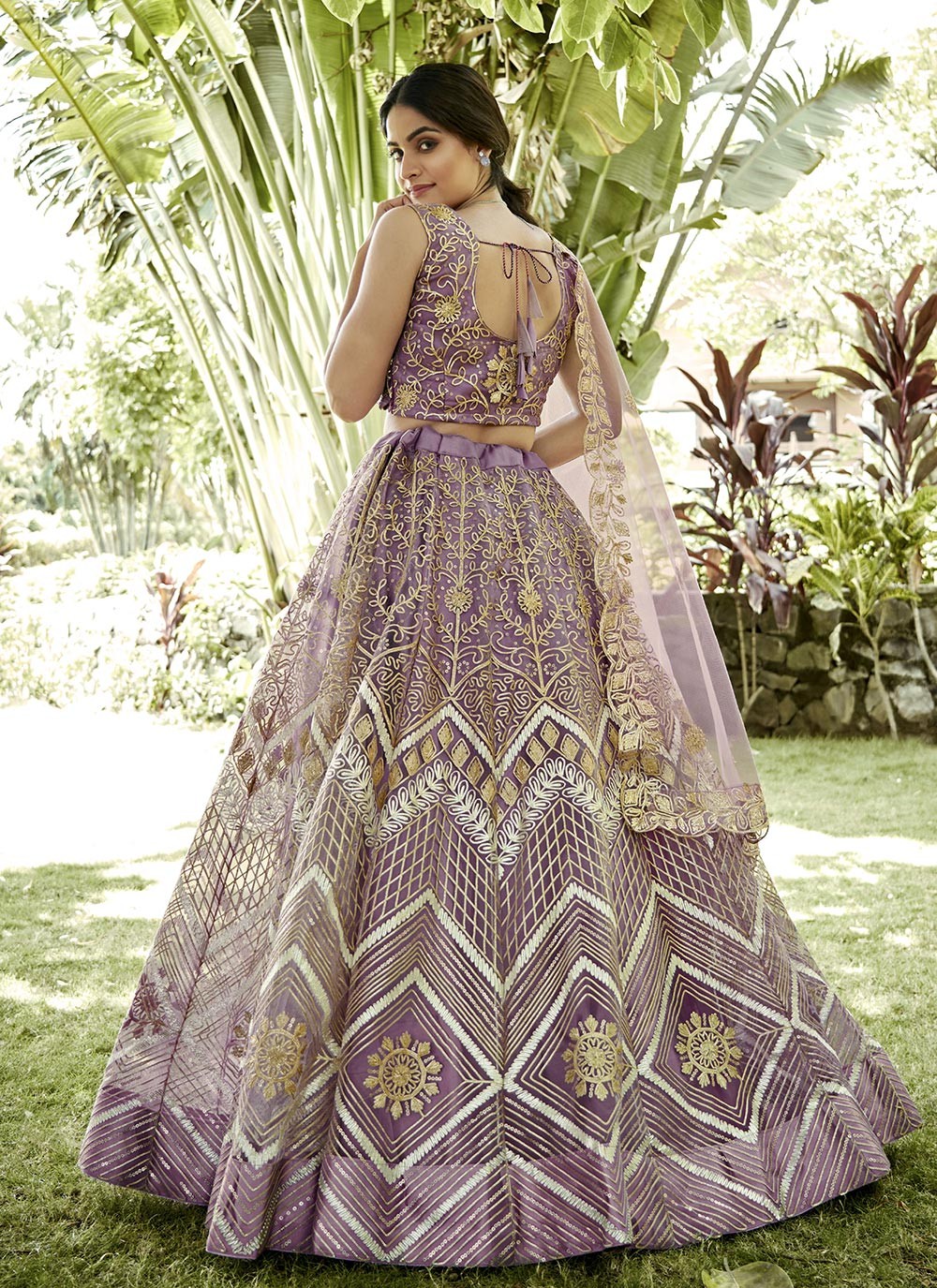 Embroidered Georgette A - Line Lehenga - L2308