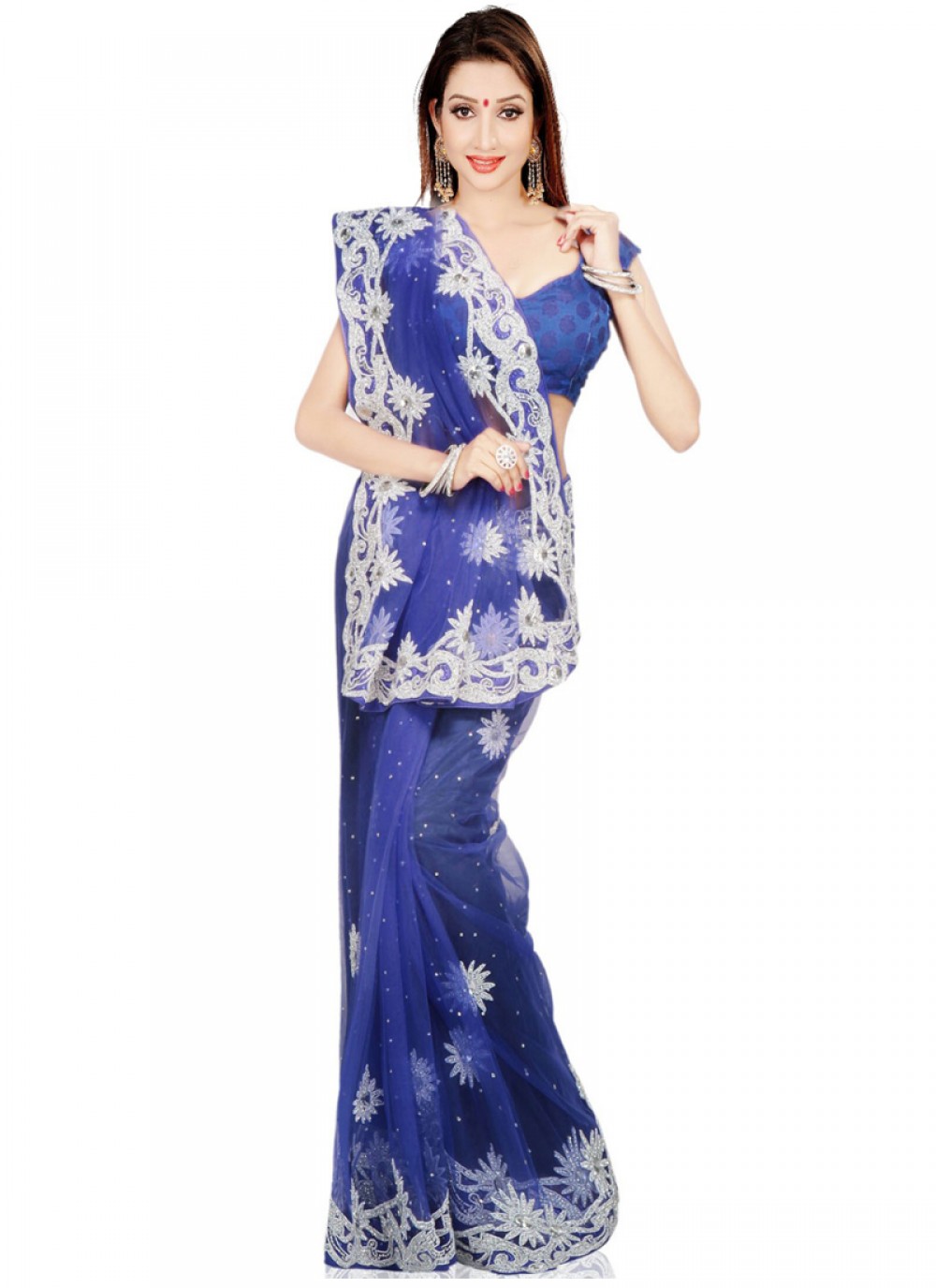 Classic Cutdana Net Saree - S1746