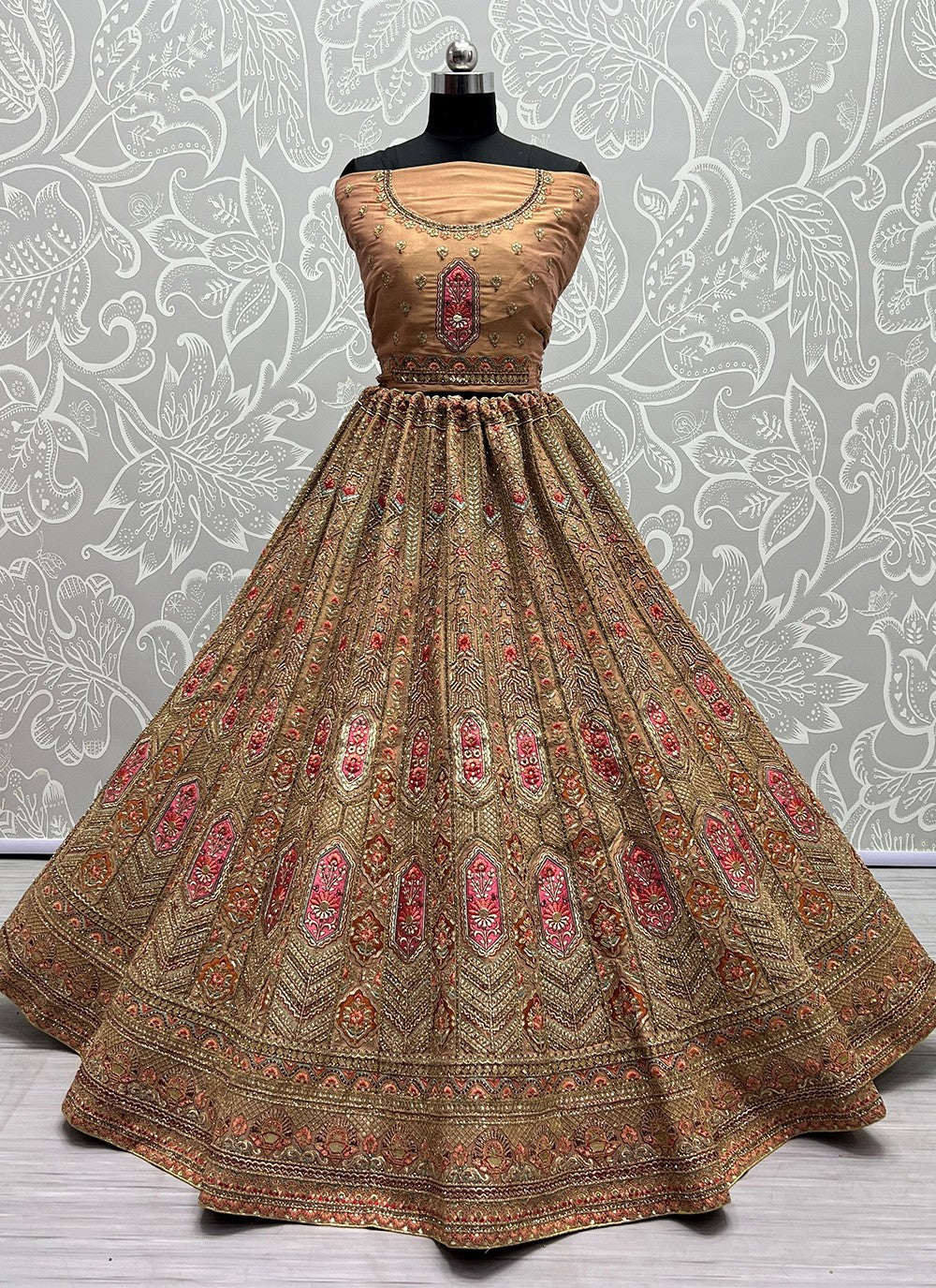 Diamond Net A - Line Lehenga - L0977